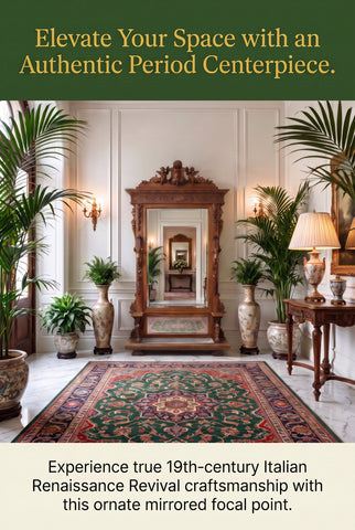 Antique Jardinere, Italian Renaissance Revival, Mirrored, 1800s, 19th Century!