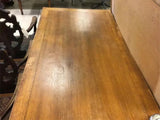 Antique Dining Table, Ren Sty., Carved Oak Extension, 120", L. 19th, E. 20th C