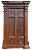 Antique Surround & Doors (3) Italian Renaiss. Style Walnut, Architectural 1800s!