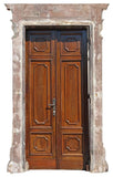 Antique Surround & Doors (3) Italian Renaiss. Style Walnut, Architectural 1800s!