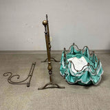 Antique Baby Cradle, Rare French, Brass Swinging Bassinet, 1800s, 19th C.!