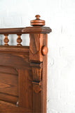 Antique Bed Frame, Victorian Eastlake, Walnut Full Bed, 19th C, 1800s, Handsome! - Old Europe Antique Home Furnishings