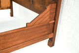 Antique Bed Frame, Victorian Eastlake, Walnut Full Bed, 19th C, 1800s, Handsome! - Old Europe Antique Home Furnishings