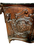 Antique Bedroom Set, Carved Wood, Italian, Extraordinary, Five Piece, E. 1800s! - Old Europe Antique Home Furnishings