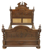 Antique Bedroom Set, Louis XIII Style, Set of 3, Bed, Stand, Dresser, 1800s! - Old Europe Antique Home Furnishings