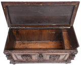 Antique Blanket Chest, Coffer, Stand, English Renaissance Revival, Oak, 1800s!