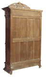 Antique Bookcase, Library, French, Carved Oak, Glazed Doors, 1800s - Old Europe Antique Home Furnishings