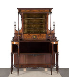 Antique Buffet, Edwardian Style Carved Wood & Inlaid, Tall, 19th / 20th Century! - Old Europe Antique Home Furnishings