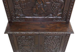 Antique Cabinet, Bacchus, Carved Bar, Spanish Renaissance Revival, Early 1900s! - Old Europe Antique Home Furnishings