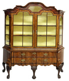 Antique Cabinet, Dutch, Walnut, Display, Glass Doors, 18th / 19th C, 1700s!! - Old Europe Antique Home Furnishings