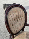 Antique Chairs, Parlor, American Victorian Walnut, Set of Six, 4 Side, 1800s!! - Old Europe Antique Home Furnishings
