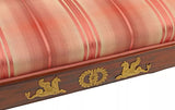 Antique Chaise Lounge, Empire Style, Ormolu-Mounted, Mahogany, Ormolu, 1800s!