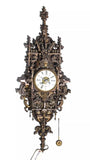 Antique Clock, Bronze, Renaissance Style, Gothic, Ornate, 33 Ins, Circa 1900s!