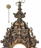 Antique Clock, Bronze, Renaissance Style, Gothic, Ornate, 33 Ins, Circa 1900s!