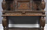 Antique Court Cupboard, Early Elizabethan, Carved Oak, 17th / 18th Century!! - Old Europe Antique Home Furnishings