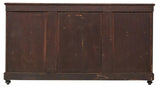 Antique Credenza, Fine Victorian, Inlaid Burl, Walnut & Marquetry, Display, 1800 - Old Europe Antique Home Furnishings