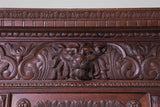 Antique Cupboard, Louis XIII Style, Carved Wood, French Twist, 19th C, 1800s - Old Europe Antique Home Furnishings