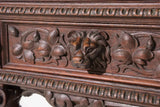Antique Cupboard, Louis XIII Style, Carved Wood, French Twist, 19th C, 1800s - Old Europe Antique Home Furnishings