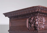 Antique Cupboard, Louis XIII Style, Carved Wood, French Twist, 19th C, 1800s - Old Europe Antique Home Furnishings