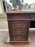 Antique Desk, Breton, Highly Carved, Rare, 6 Drawers, French, 19th C, 1800s!! - Old Europe Antique Home Furnishings