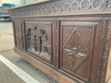 Antique Desk, Breton, Highly Carved, Rare, 6 Drawers, French, 19th C, 1800s!! - Old Europe Antique Home Furnishings