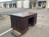 Antique Desk, Breton, Highly Carved, Rare, 6 Drawers, French, 19th C, 1800s!! - Old Europe Antique Home Furnishings