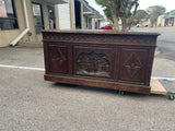 Antique Desk, Breton, Highly Carved, Rare, 6 Drawers, French, 19th C, 1800s!! - Old Europe Antique Home Furnishings