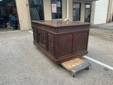 Antique Desk, Breton, Highly Carved, Rare, 6 Drawers, French, 19th C, 1800s!! - Old Europe Antique Home Furnishings