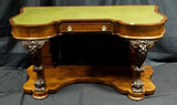 Antique Desk, Carved, Empire, Tooled Leather Top, Elegant, 19th C., 1800's!! - Old Europe Antique Home Furnishings