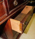 Antique Desk, Partners, Mahogany, Green Tooler Leather Top, Office, 1800s!! - Old Europe Antique Home Furnishings