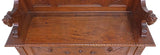 Antique Hall Bench, Italian Ren Revival Carved, Walnut, Storage, 1800s, 19th C.
