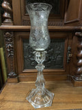 Antique Lamp, Glass / Candle Holder, Small Home Decor, Gorgeous! - Old Europe Antique Home Furnishings