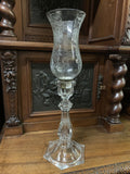 Antique Lamp, Glass / Candle Holder, Small Home Decor, Gorgeous! - Old Europe Antique Home Furnishings