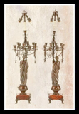 Antique Lamps, Candelabrum, Pair of French Neoclassical Bronze Lamps, Gorgeous! - Old Europe Antique Home Furnishings