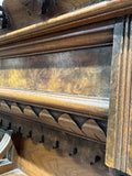 Antique Mantle, Victorian, Two Piece, Fireplace, w/ Mirror. 84 1/2"H, 19th C.! - Old Europe Antique Home Furnishings