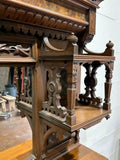Antique Mantle, Victorian, Two Piece, Fireplace, w/ Mirror. 84 1/2"H, 19th C.! - Old Europe Antique Home Furnishings