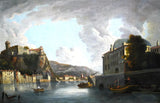 Antique Painting, Oil on Canvas, Italian School, Realsim, Canal, Village, 1800s