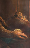 Antique Portrait Painting, Extraordinary of Shakespeare With Mechanical Eyes!