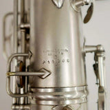 Antique Saxophone, C-Melody saxophone, by Conn, Silver Plate Finish, Vintage