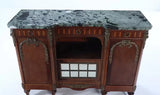 Antique Server, French, Bronze Mounted, Marble Top, Mirrored Door, C. 1900's!