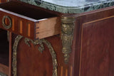 Antique Server, French, Bronze Mounted, Marble Top, Mirrored Door, C. 1900's!