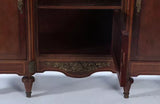 Antique Server, French, Bronze Mounted, Marble Top, Mirrored Door, C. 1900's!