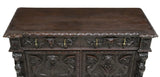 Antique Sideboard, Carved, Italian Renaissance Revival, Lion Masks, 1800s!! - Old Europe Antique Home Furnishings