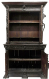 Antique Sideboard, English, Heavily Carved, Ebonized, Oak, Exceptional, 1800's!! - Old Europe Antique Home Furnishings