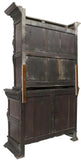 Antique Sideboard, English, Heavily Carved, Ebonized, Oak, Exceptional, 1800's!! - Old Europe Antique Home Furnishings