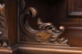 Antique Sideboard, Finely Carved, Fr. Henri II Style, Walnut , 121.5" H, 1800s! - Old Europe Antique Home Furnishings