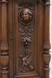 Antique Sideboard, Finely Carved, Fr. Henri II Style, Walnut , 121.5" H, 1800s! - Old Europe Antique Home Furnishings