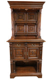 Antique Sideboard, French Renaiss. Revival, Large Carved Walnut 83” 19/20th C.! - Old Europe Antique Home Furnishings