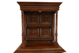 Antique Sideboard, French Renaiss. Revival, Large Carved Walnut 83” 19/20th C.! - Old Europe Antique Home Furnishings