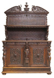 Antique Sideboard, French Renaissance Revival, Carved, 19th C., 1800s!! - Old Europe Antique Home Furnishings